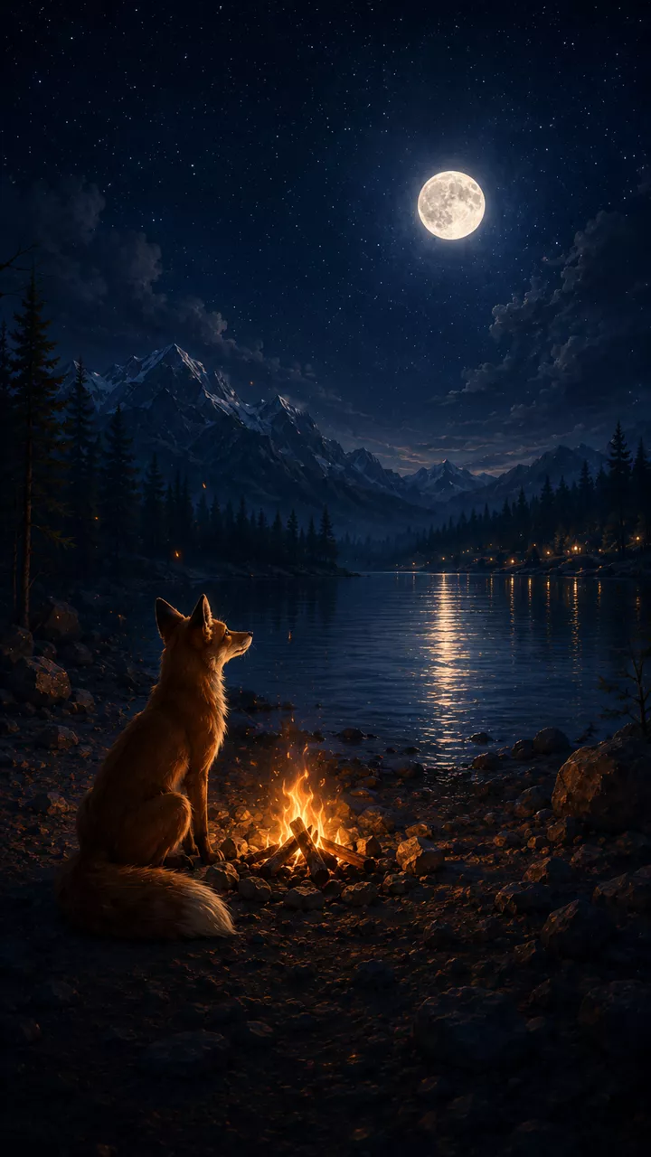 Fox Tale scene: A question for the moon
